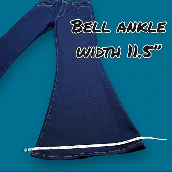 🎉HOST PICK!🎉NWT FRAME Le Bell Cropped Flare Jeans in Deep Indigo Blue. Size 26 - Picture 10 of 13